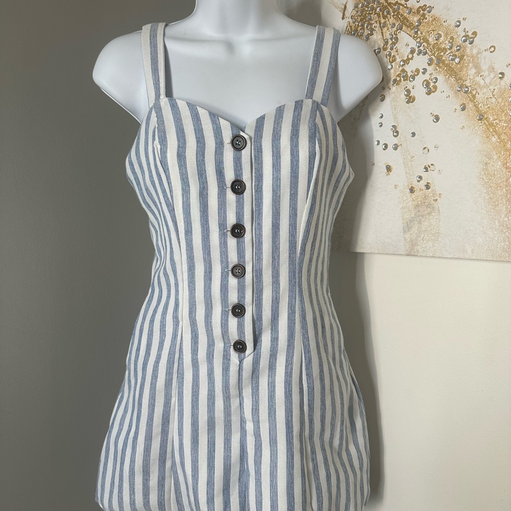 Striped Button-Down Dress